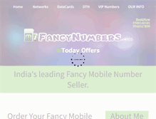 Tablet Screenshot of mifancynumbers.com